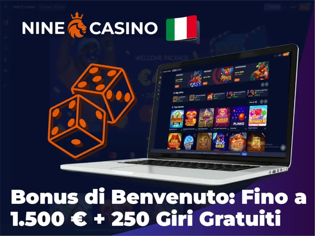 Bonus di Benvenuto: Fino a 1.500 € + 250 Giri Gratuiti