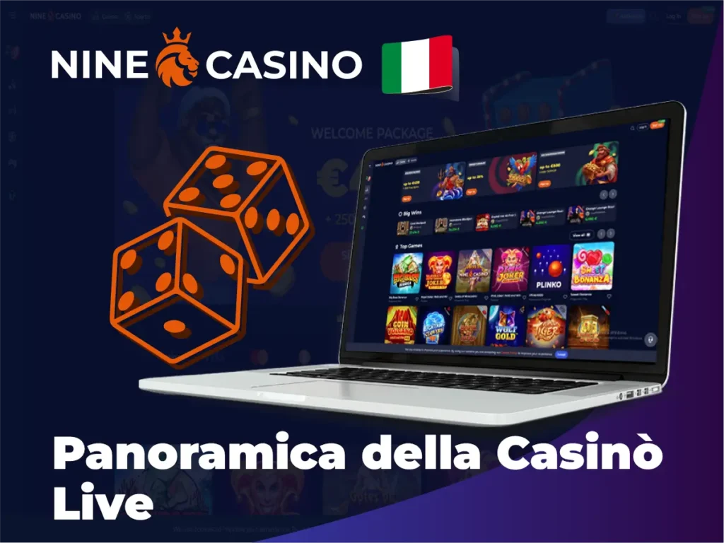 Panoramica della Casinò Live